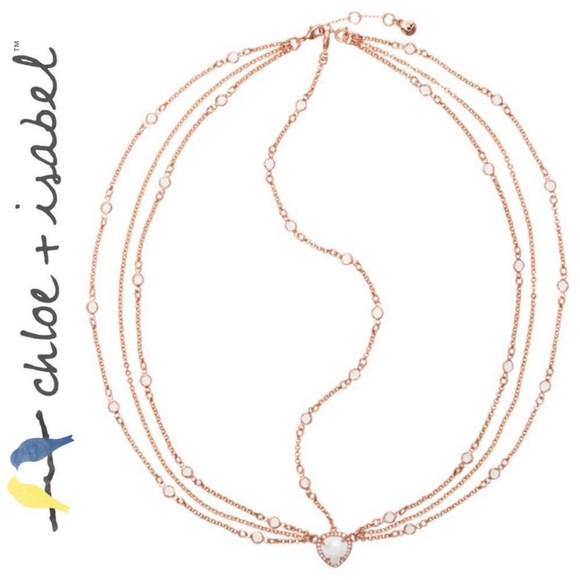 JEN Atkin x Chloe + Isabel Crystal Headpiece ROSE GOLD c+i - Picture 4 of 5